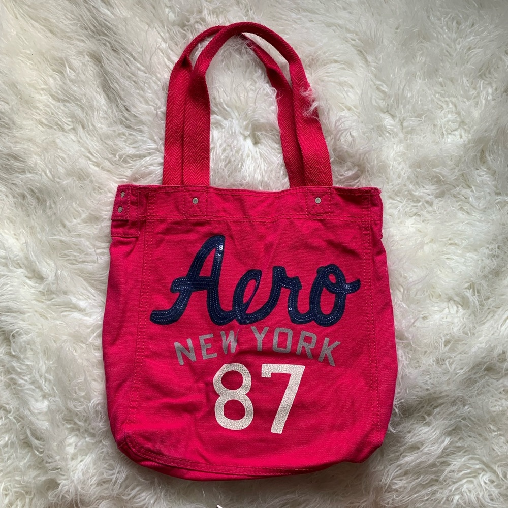Y2K Bright barbie Pink Aéropostale Tote Bag